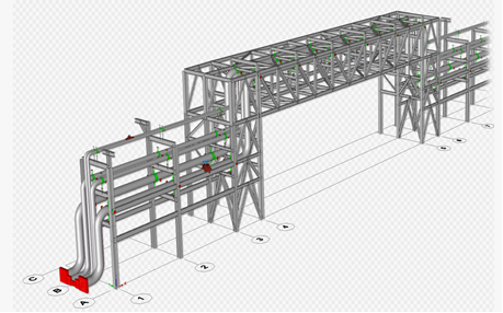 Опорная плоскость горизонтальной эстакады