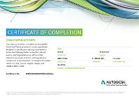 Международный сертификат компании Autodesk